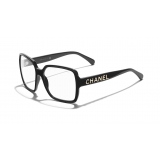 Chanel - Square Sunglasses - Black Gold Transparent - Chanel Eyewear