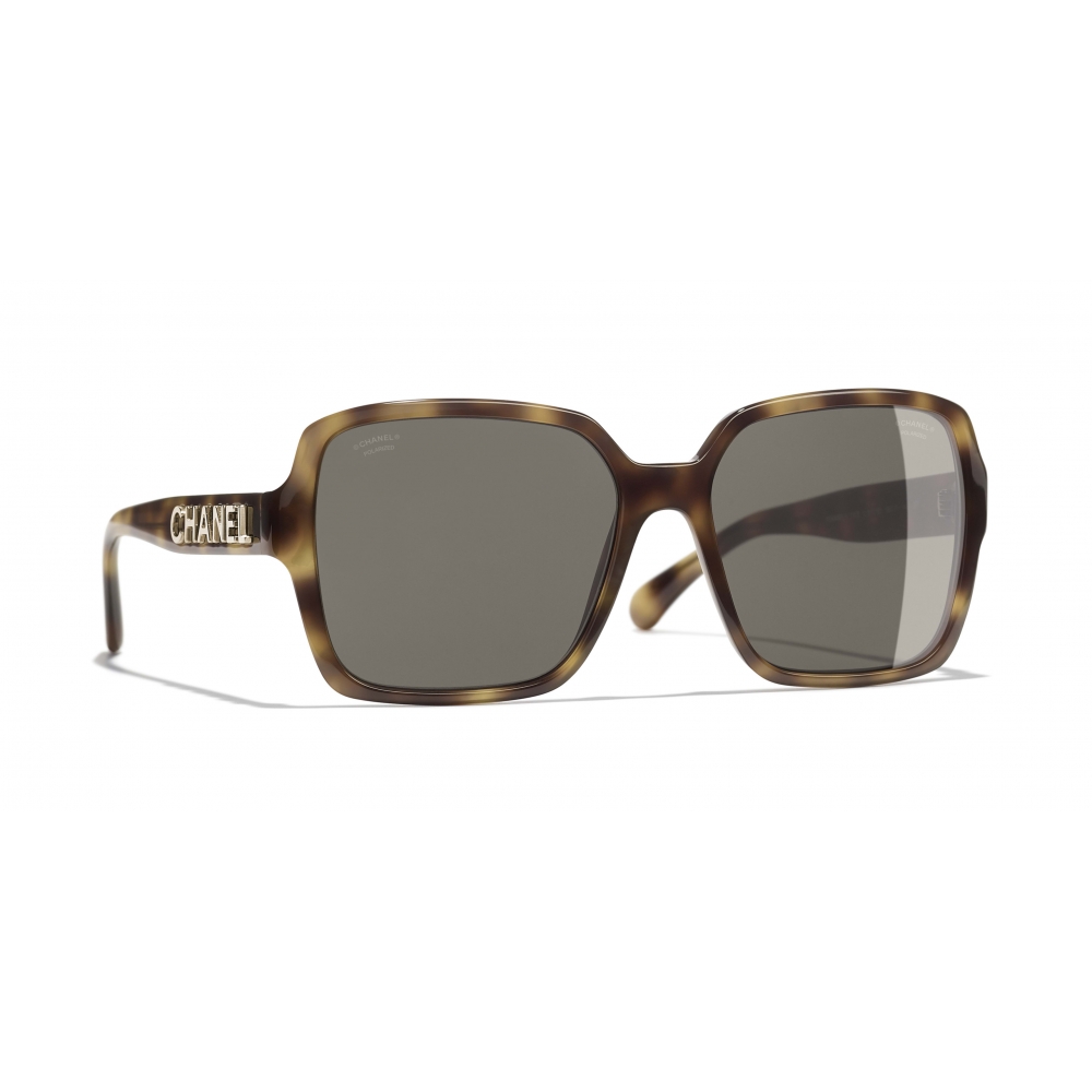 Chanel Brown Tortoise Frame Quilted Sunglasses 5006 - Yoogi's Closet