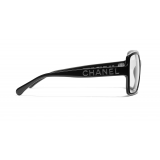 Chanel - Occhiali Quadrati da Sole - Nero Trasparente - Chanel Eyewear