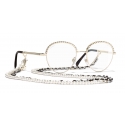 Chanel - Occhiali Modello Pantos da Sole - Oro Trasparente - Chanel Eyewear