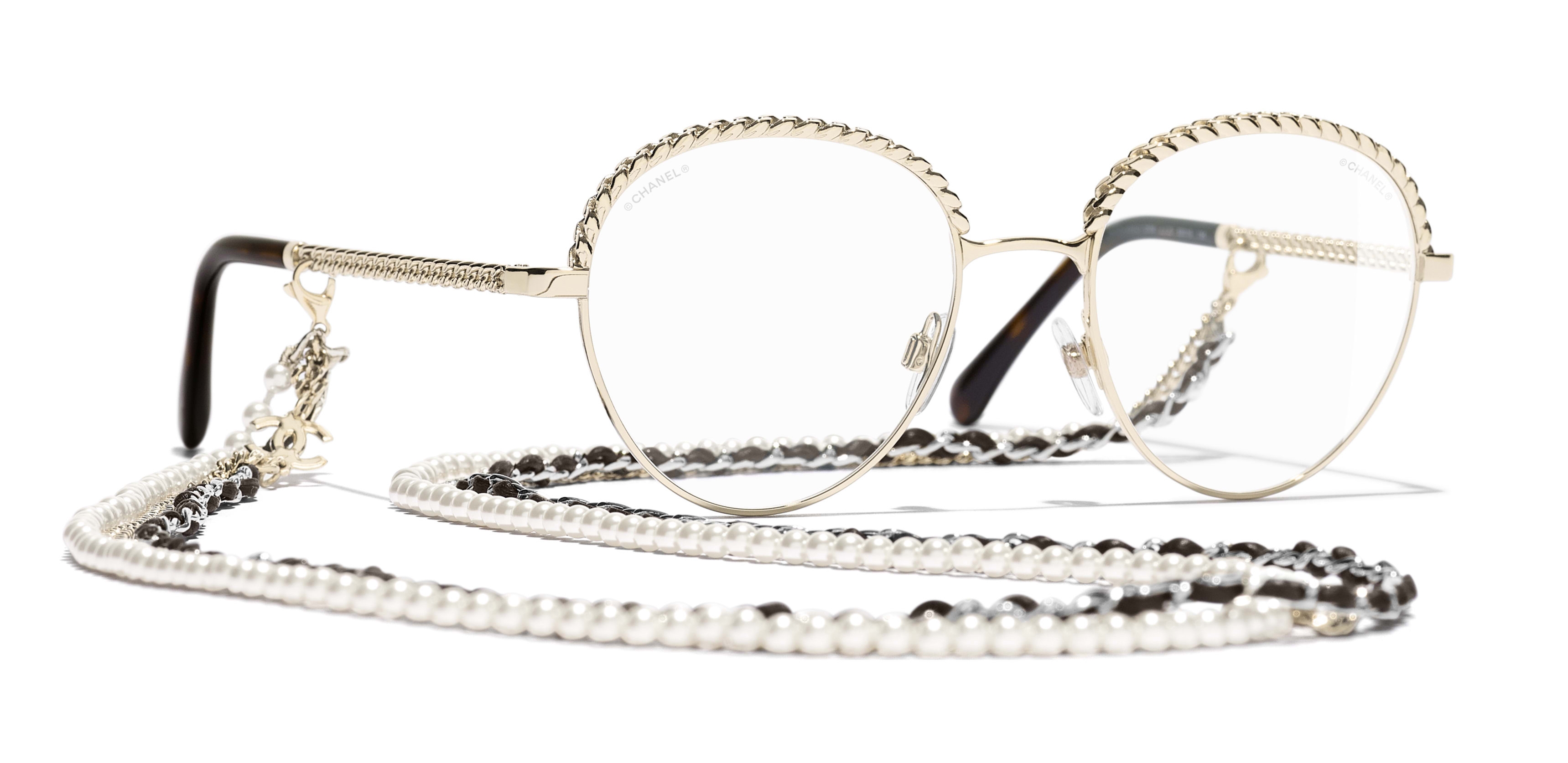 Chanel - Pantos Sunglasses - Gold Transparent - Chanel Eyewear - Avvenice