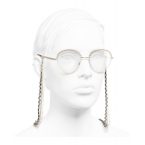 Chanel - Occhiali Modello Pantos da Sole - Oro Trasparente - Chanel Eyewear