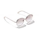 Chanel - Occhiali Rotondi da Sole - Rosa Dorato - Chanel Eyewear