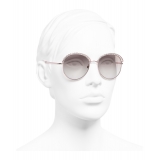 Chanel - Occhiali Rotondi da Sole - Rosa Dorato - Chanel Eyewear