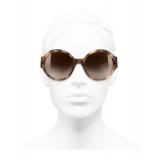 Chanel - Round Sunglasses - Light Tortoise Brown - Chanel Eyewear