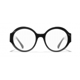 Chanel - Round Sunglasses - Black Transparent - Chanel Eyewear