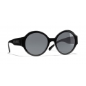 Chanel - Round Sunglasses - Black Gray - Chanel Eyewear