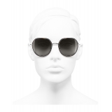 Chanel - Round Sunglasses - Dark Silver Brown - Chanel Eyewear