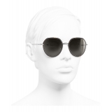 Chanel - Round Sunglasses - Dark Silver Brown - Chanel Eyewear