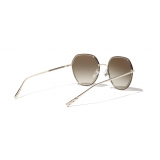 Chanel - Round Sunglasses - Gold Tortoise Brown - Chanel Eyewear