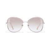 Chanel - Occhiali Quadrati da Sole - Rosa Dorato - Chanel Eyewear