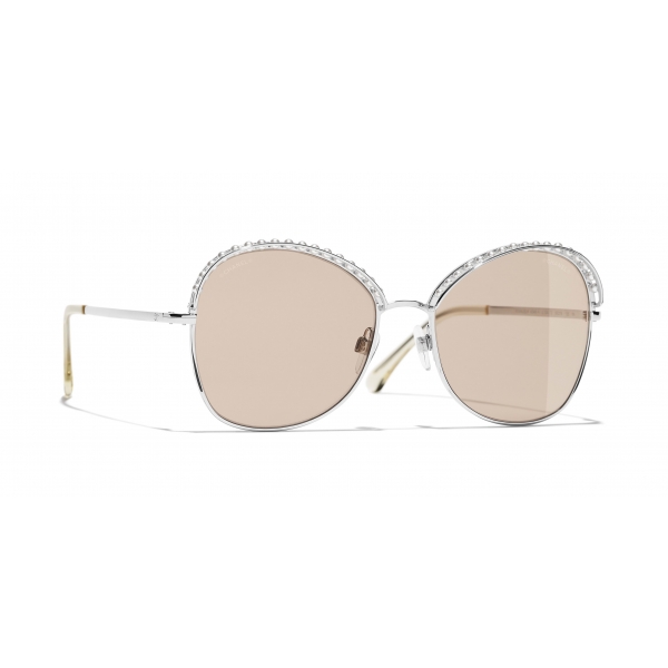 Chanel - Square Sunglasses - Beige - Eyewear - Avvenice