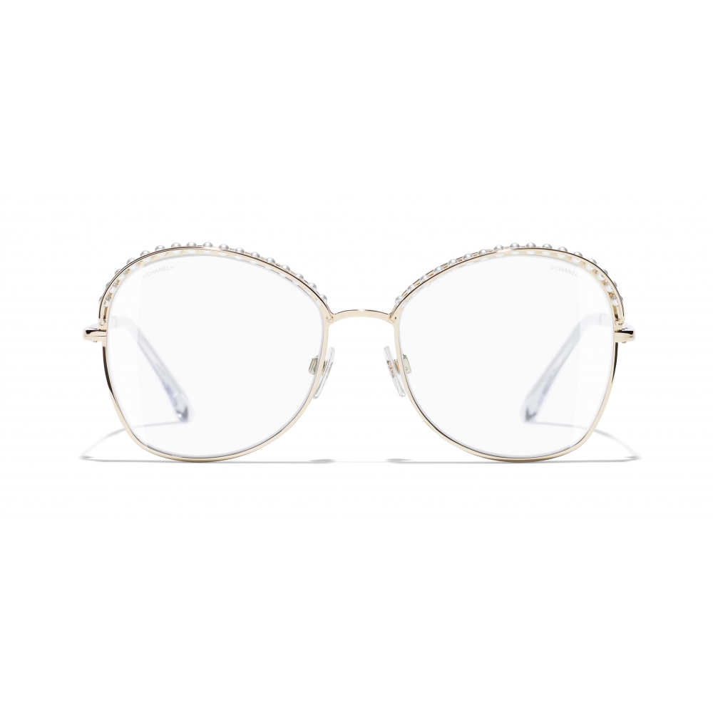 Chanel - Square Sunglasses - Gold Transparent - Chanel Eyewear