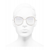 Chanel - Occhiali Quadrati da Sole - Oro Trasparente - Chanel Eyewear