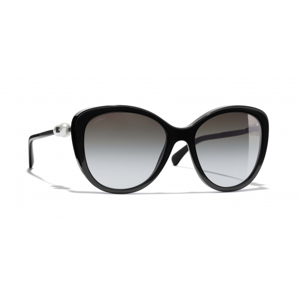 Chanel - Butterfly Sunglasses - Black Gray - Chanel Eyewear