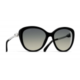 Chanel - Butterfly Sunglasses - Black Gray - Chanel Eyewear