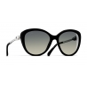 Chanel - Occhiali a Farfalla da Sole - Nero Grigio - Chanel Eyewear