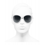 Chanel - Butterfly Sunglasses - White Gray - Chanel Eyewear