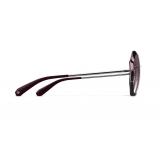 Chanel - Occhiali Rotondi da Sole - Argento Rosa - Chanel Eyewear