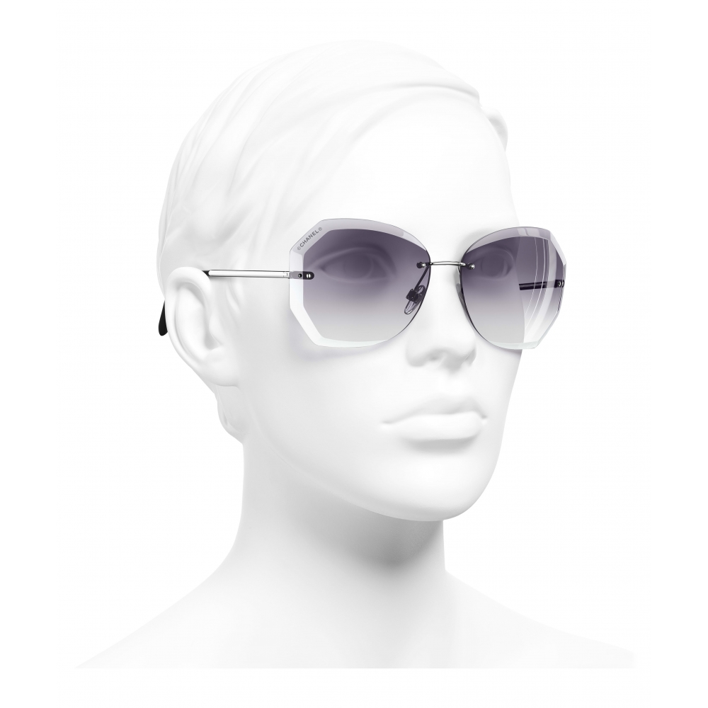 Chanel Round Sunglasses Gold Beige Chanel Eyewear Avvenice