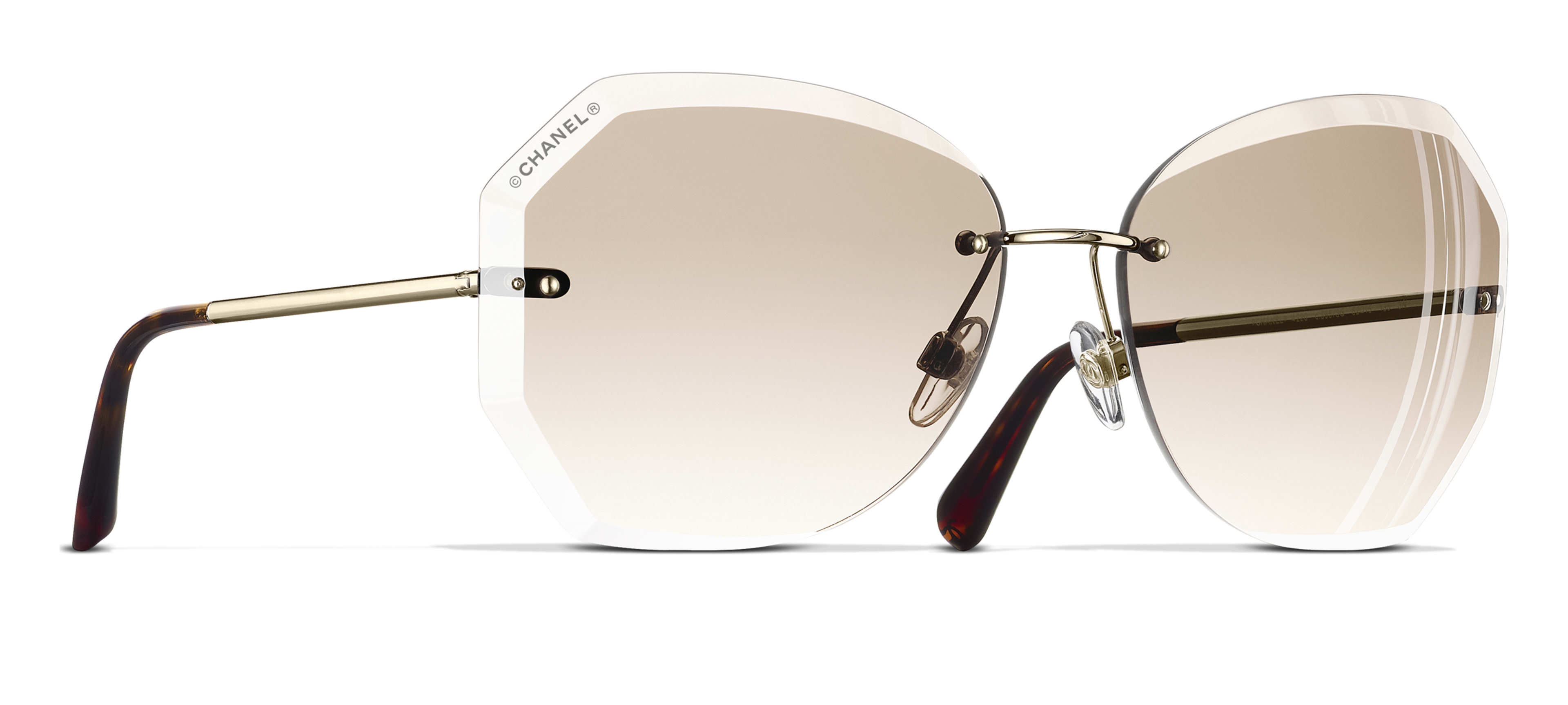 Chanel - Round Sunglasses - Gold Beige - Chanel Eyewear - Avvenice
