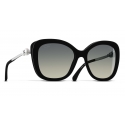 Chanel - Square Sunglasses - Black Gray Gradient - Chanel Eyewear