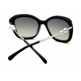 Chanel - Occhiali Quadrati da Sole - Nero Grigio Graduato - Chanel Eyewear