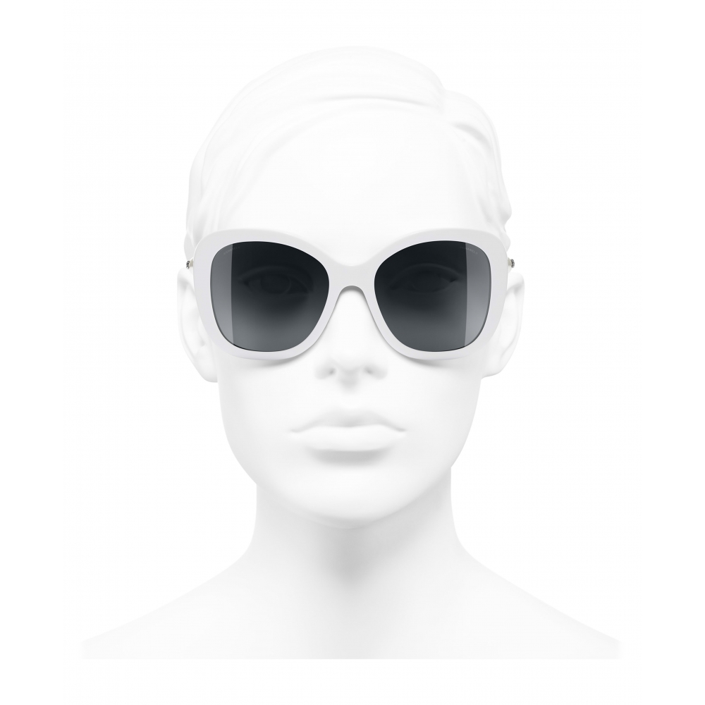 Sunglasses: Square Sunglasses, acetate & imitation pearls — Fashion | CHANEL