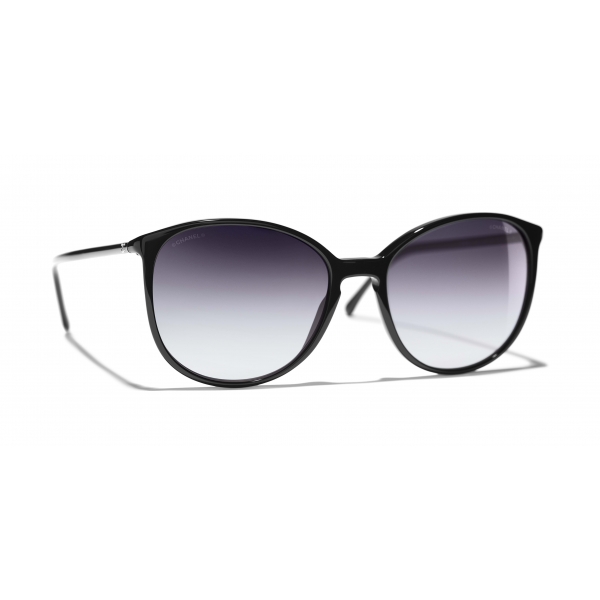 Chanel - Butterfly Sunglasses - Black Gray - Chanel Eyewear