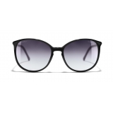 Chanel - Butterfly Sunglasses - Black Gray - Chanel Eyewear