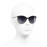 Chanel - Butterfly Sunglasses - Black Gray - Chanel Eyewear