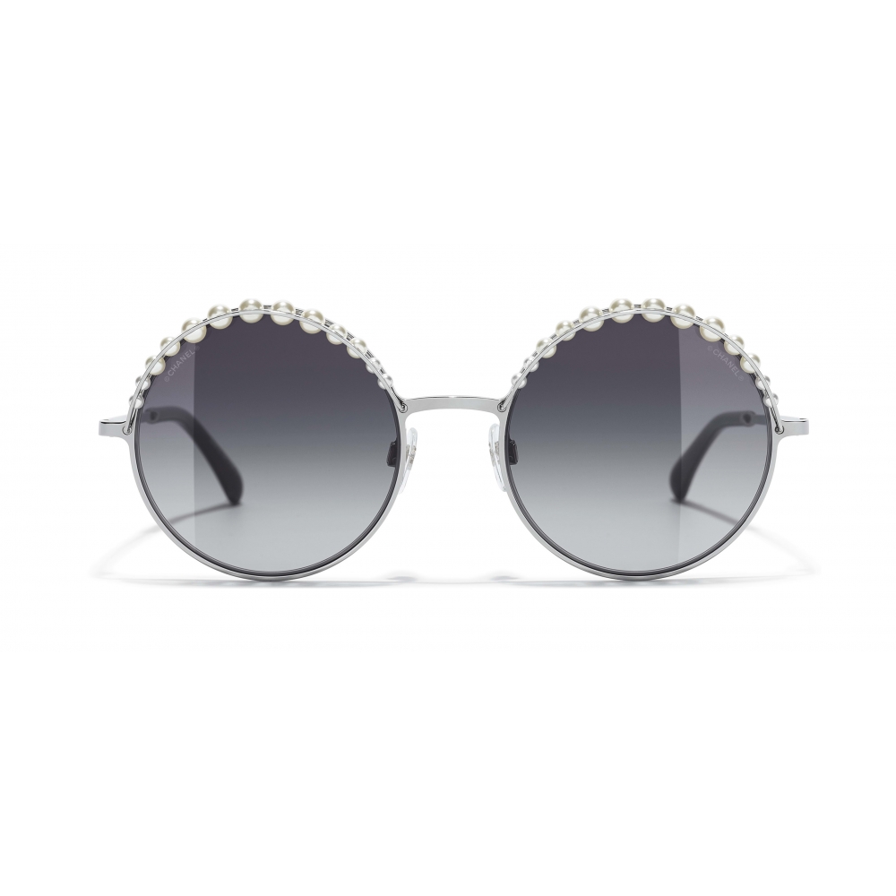 Chanel - Round glasses Silvery Metal ref.1015624 - Joli Closet