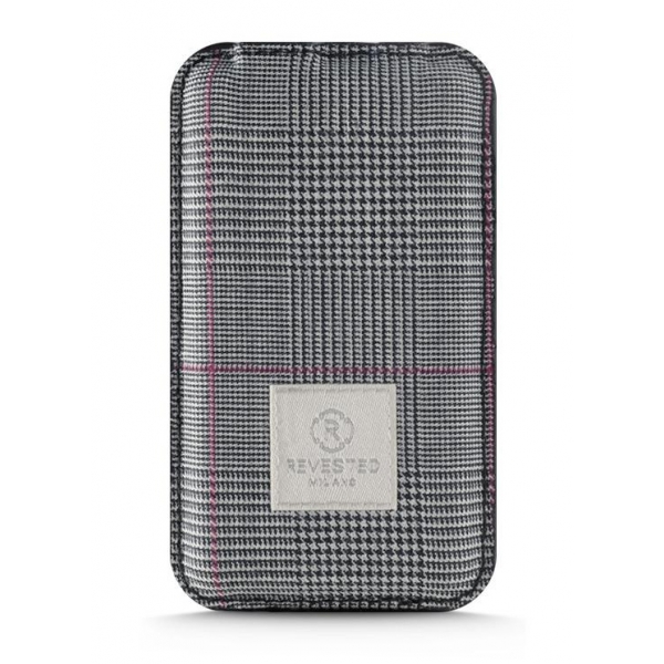 Revested Milano - Prince of Wales - Power Bank - 4000 mAh - iPhone - Apple - Samsung - Artisan Fabric Cover