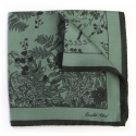 Revested Milano - Jardin - Sage - Pocket Square - Artisan Silk Foulard - Handmade in Italy
