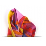 Revested Milano - Lakeshore - Carlotta - Pocket Square - Artisan Silk Foulard - Handmade in Italy