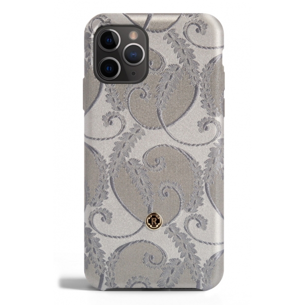 Revested Milano - Silver of Florence - iPhone 11 Pro Max Case - Apple - Cover Artigianale in Seta
