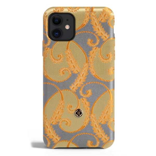Revested Milano - Gold of Florence - iPhone 11 Case - Apple - Cover Artigianale in Seta
