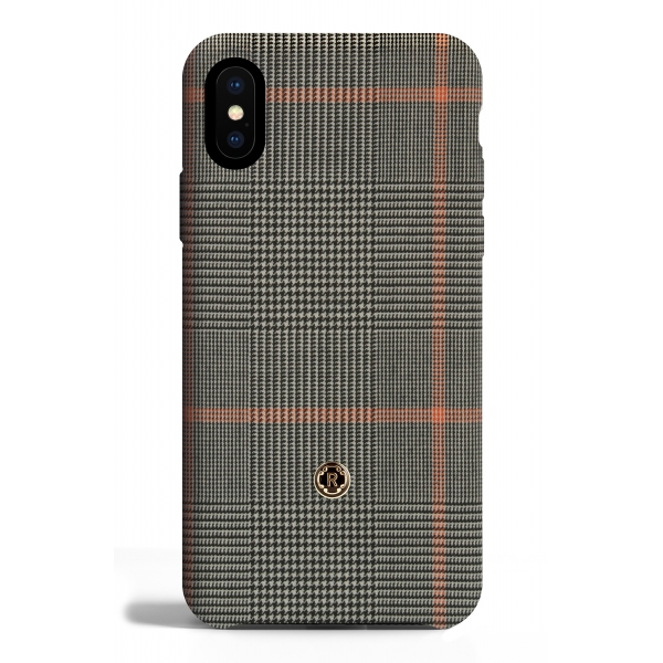 Revested Milano - Prince of Wales - Taormina - iPhone X / XS Case - Apple - Artisan Wool Cover