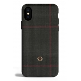 Revested Milano - Prince of Wales - Ametista - iPhone X / XS Case - Apple - Artisan Wool Cover