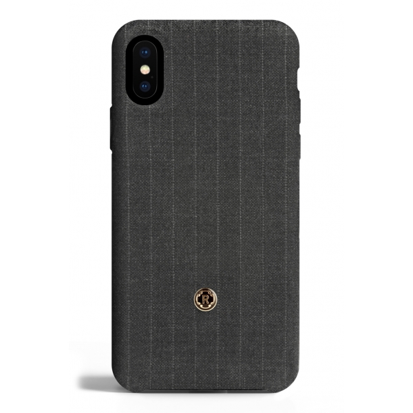 Revested Milano - Pinstripe - Legendary Grey - iPhone X / XS Case - Apple - Artisan Wool Cover