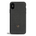 Revested Milano - Pinstripe - Legendary Grey - iPhone X / XS Case - Apple - Artisan Wool Cover