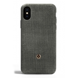 Revested Milano - Bird's Eye - Rock - iPhone X / XS Case - Apple - Artisan Wool Cover