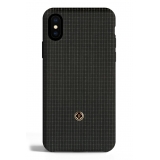 Revested Milano - Mascagni Black - iPhone X / XS Case - Apple - Artisan Wool Cover