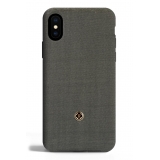 Revested Milano - Titanium - iPhone X / XS Case - Apple - Cover Artigianale in Lana