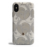 Revested Milano - Silver of Florence - iPhone X / XS Case - Apple - Cover Artigianale in Seta