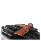 TecknoMonster - Trolley Akille Flap Brown in Carbon Fiber - Aeronautical Carbon Trolley Suitcase