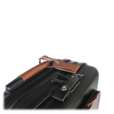 TecknoMonster - Trolley Akille Flap Brown in Carbon Fiber - Aeronautical Carbon Trolley Suitcase