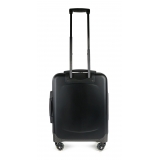 TecknoMonster - Trolley Akille Flap Black in Carbon Fiber - Aeronautical Carbon Trolley Suitcase