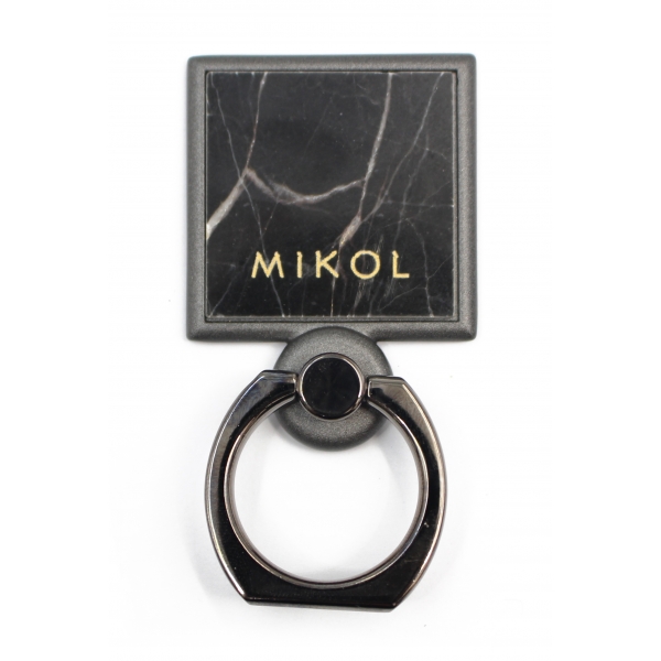 Mikol Marmi - Ring Grip Mount Universal - Marquina Black Marble - Real Marble - iPhone - Apple - Samsung - Exclusive Collection