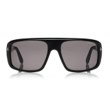 Tom Ford - Duke Sunglasses - Occhiali da Sole Morbido Quadrato in Acetato - Nero - FT0754 - Occhiali da Sole - Tom Ford Eyewear